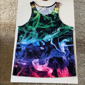 Men’s colorful rave tank top